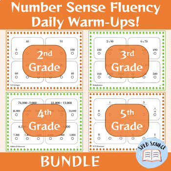 Preview of Aimsweb Number Sense Fluency: DAILY Fluency Practice and Test Prep! (BUNDLE)