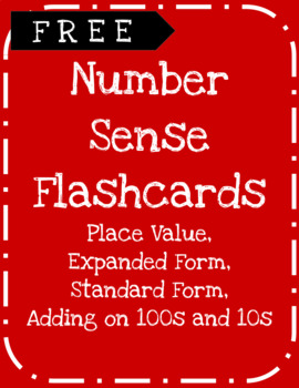 Preview of Number Sense Fluency Flashcards