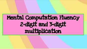 Preview of Number Sense Fluency-(Mental Computation Fluency Practice Cards)