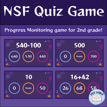 Preview of Aimsweb Number Sense Fluency Progress Monitoring Game! (2nd grade)