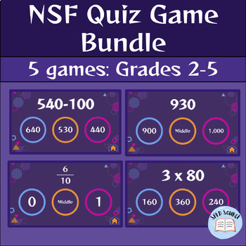Preview of Aimsweb Number Sense Fluency Progress Monitoring Game: Grades 2-5 BUNDLE