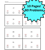 Number Sense Fluency Triad Practice Worksheets - AimsWeb N