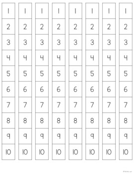 Number Sense Game by Natalie Lynn Kindergarten | TpT