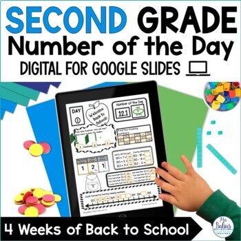 Preview of Back to School Number Sense Place Value Number of the Day 2nd Grade Digital