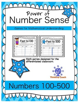 Preview of Building Number Sense Math Games Numbers from 100-500