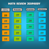Number Sense Jeopardy (Proportions, Percents, and Fractions)