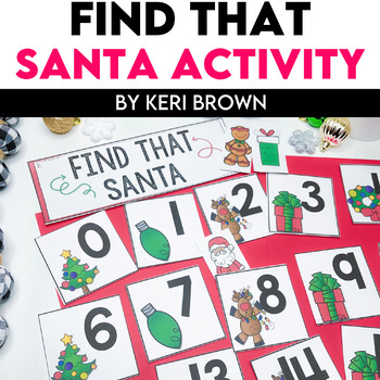 Preview of Number Sense & Letter Recognition - Find That Santa