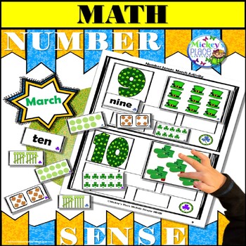 Preview of MARCH NUMBER SENSE LEARNING CENTER GAME AND ACTIVITIES
