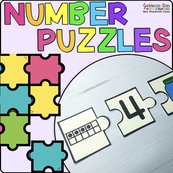 Number Sense Matching Puzzles - Identifying Value - Printable Math ...