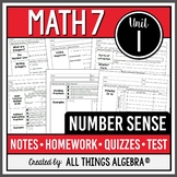 Number Sense (Math 7 Curriculum – Unit 1) | All Things Algebra®
