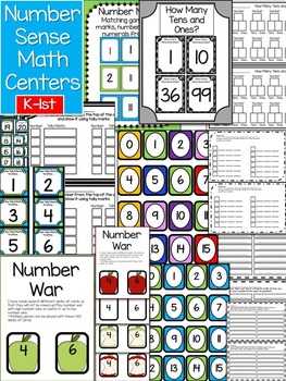 Preview of Number Sense Math Centers