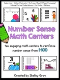 Number Sense Math Centers For Numbers 1-100