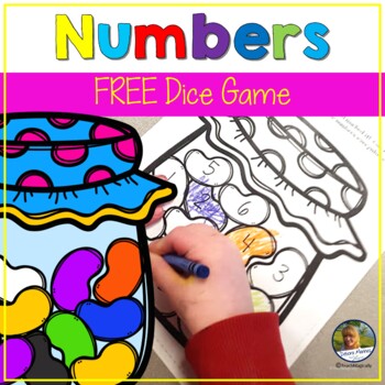 Preview of Number Sense Math Game Jellybean Theme Free