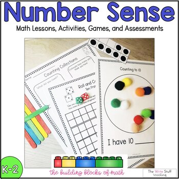 Preview of Number Sense Math Lessons Games Worksheets Assessments