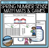 Number Sense Math Mat Activities and Dice Games for Spring 