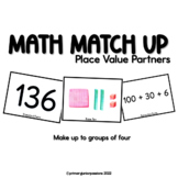 Number Sense: Math Match Up | Place Value Partner Cards | 