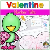 Number Sense Math Number Talks Valentines Day Games February