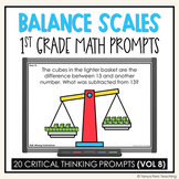 Number Sense Math Prompts Balance Scales Algebraic Thinkin
