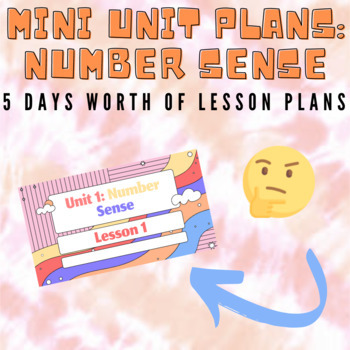 Preview of Number Sense - Mini Unit - Perfect For The Start Of The School Year!