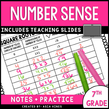 Preview of Number Sense Guided Notes 2023 VA SOLs