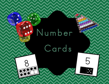 Preview of Number Sense Number Cards