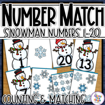 Number Sense with Snowman Mini Erasers