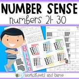 Number Sense - Numbers 21 - 30