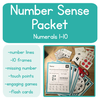 Preview of Number Sense Packet ( numerals 1 - 10 )