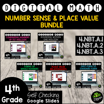 Preview of 4.NBT Number Sense & Place Value Bundle {Distance Learning}