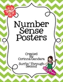Number Sense Posters 1-20 Tropical Themed