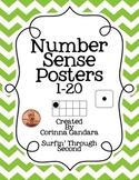 Number Sense Posters 1-20-Chevron/Dots