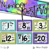 Number Sense Posters Tie Dye Flair Classroom Decor Theme