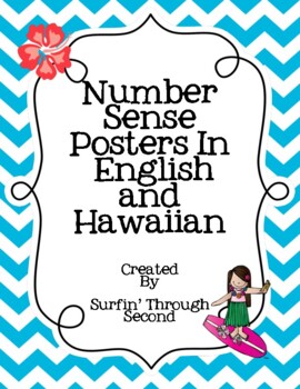 Preview of Number Sense Posters in English and Hawaiian