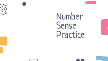 Preview of Number Sense Practice