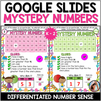 Preview of Number Sense Practice – Mystery Numbers | Google Slides