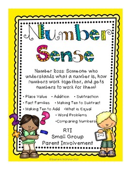 Preview of Number Sense Intervention Pack (RTI, Home, Small Group)