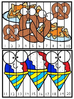 Number Sense Counting To 1 Puzzles By Mississabobissa Tpt