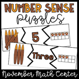 Thanksgiving Math Center- Number Sense