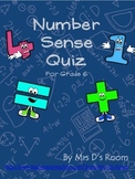 Number Sense Quiz