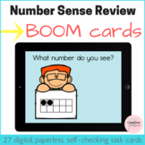 Number Sense Review Digital Task Cards with BOOM Cards