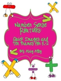 Number Sense Routines