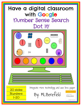 Preview of Number Sense Search -Dot It! (in Google: Digital and Interactive)