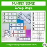 Number Sense Sorting Strips | Sorting Activity | Quantity 