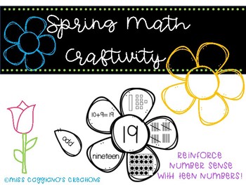 Preview of Number Sense Spring Math Craftivity
