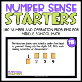 Number Sense Starters:  180 Math Prompts for Numbers and O