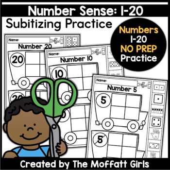 Preview of Number Sense: Subitizing Buses NO PREP