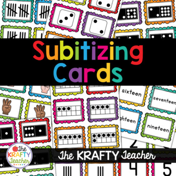 Preview of Subitizing Cards for Number Sense