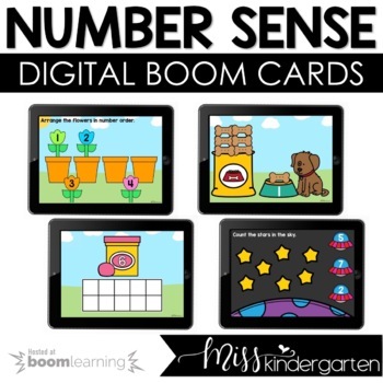 Preview of Math Boom Cards™ for Distance Learning | Number Sense 1-10