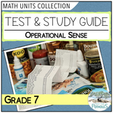 Number Sense OPERATIONS Unit Test & Study Guide Numeracy M