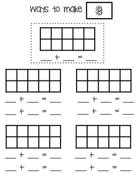 Number Sense - Ways to Make a Number by The Bee's Lees | TpT